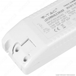 V-Tac Driver Dimmerabile per Pannelli LED 45W - SKU 6019 [TERMINATO]
