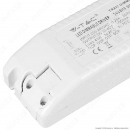 V-Tac Driver Dimmerabile per Pannelli LED 45W - SKU 6019 [TERMINATO]