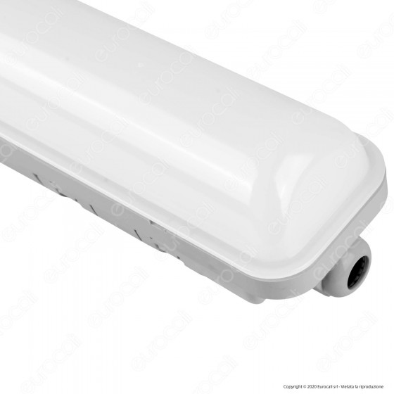Wiva Tubo LED Plafoniera 30W mod. Niagara Eko Lampadina 120cm Impermeabile - mod. 51200048 / 51200049 