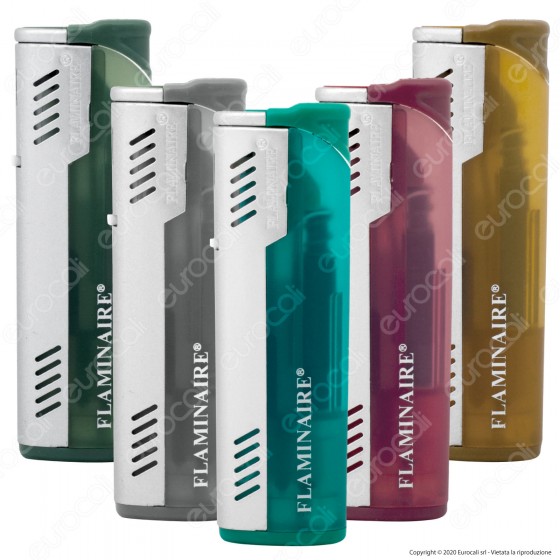 Flaminaire Paris Accendino Maxi Turbo Frosty Antivento - 5 Accendini Flaminaire Paris Accendino Maxi Turbo Frosty Antivento - 5 Accendini