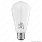 iDual Lampadina LED E27 Filament 9W Bulb ST64 Changing Color Dimmerabile in Vetro Bianco - mod. JE0186130