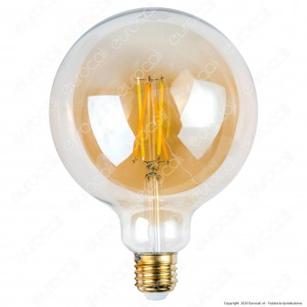 iDual Lampadina LED E27 Cross Filament 9W Globo G125 Changing Color