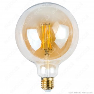 iDual Lampadina LED E27 Cross Filament 9W Globo G125 Changing Color
