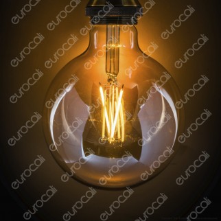 iDual Lampadina LED E27 Cross Filament 9W Globo G125 Changing Color