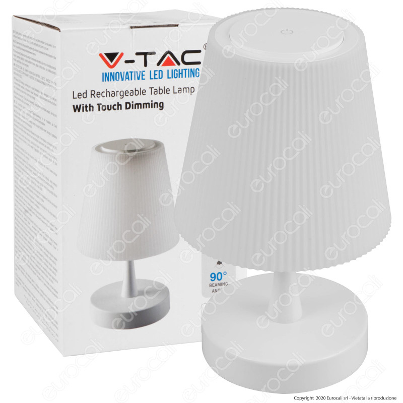 V-Tac VT-7515 Lampada da Tavolo LED 4W Touch Dimmerabile Colore