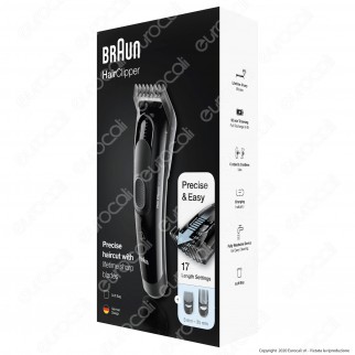 Braun HC5050 Tagliacapelli, Regolabarba Uomo e Rasoio Elettrico Barba