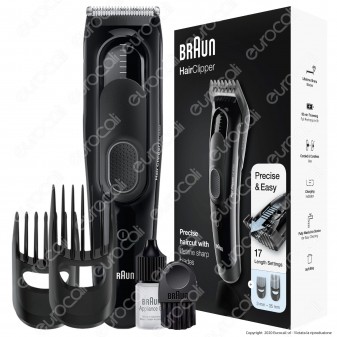 Braun HC5050 Tagliacapelli, Regolabarba Uomo e Rasoio Elettrico Barba