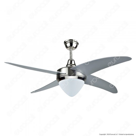 V-Tac VT-6043-4 Ventilatore da Soffitto 60W con Lampada LED 15W 3in1 V-Tac VT-6043-4 Ventilatore da Soffitto 60W con Lampada LED 15W 3in1