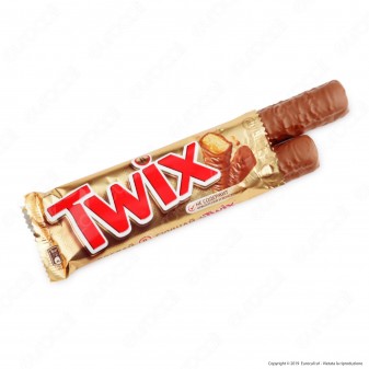 Twix Snack con Biscotto e Caramello Ricoperto di Cioccolato - Box con