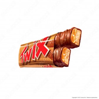 Twix Snack con Biscotto e Caramello Ricoperto di Cioccolato - Box con