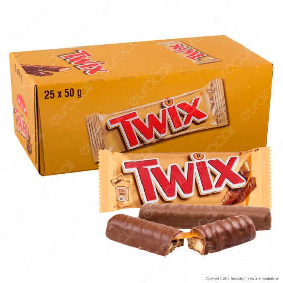 Twix Snack con Biscotto e Caramello Ricoperto di Cioccolato - Box con Twix Snack con Biscotto e Caramello Ricoperto di Cioccolato - Box con