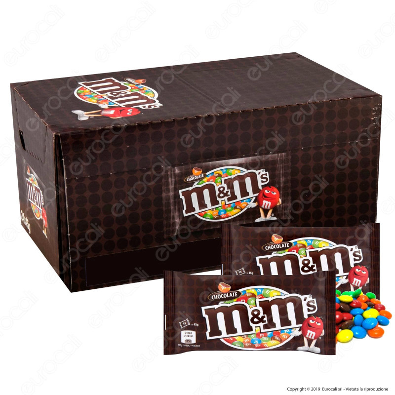 M&M's Choco Confetti con Morbido Cioccolato - Box con 24 Bustine da