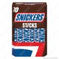 Snickers Sticks Snack con Arachidi Croccanti e Caramello Ricoperto di Cioccolato - Box con 10 Barrette da 20g