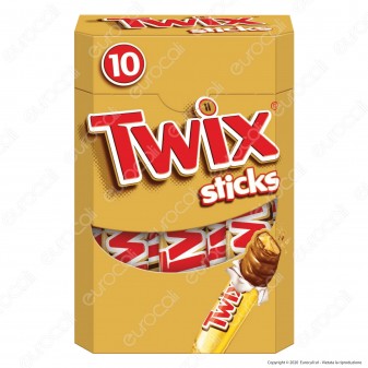 Twix Sticks Snack con Biscotto e Caramello Ricoperto di Cioccolato -