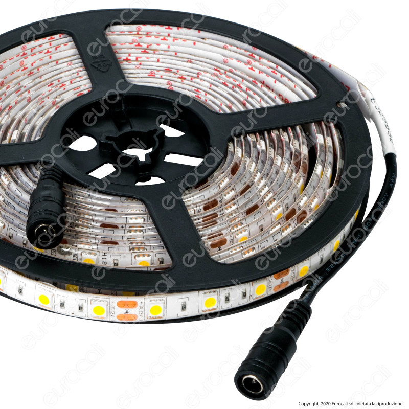 Striscia IP65 LED 5050 RGB 5 Metri Alimentatore Telecomando A - Foto 11