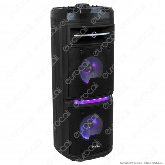 V-Tac Audio VT-6207-2 Soundor 6x2 Cassa Attiva 30W Bluetooth Karaoke