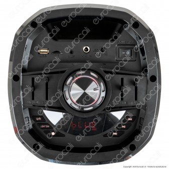V-Tac Audio VT-6207-2 Soundor 6x2 Cassa Attiva 30W Bluetooth Karaoke