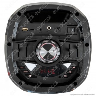 V-Tac Audio VT-6207-2 Soundor 6x2 Cassa Attiva 30W Bluetooth Karaoke