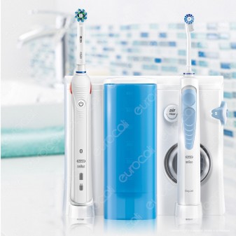 Oral-B Center Kit Spazzolino Elettrico Smart 5000 e Idropulsore Oxyjet