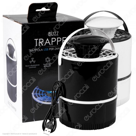 Intergross Buzz Trapper Trappola USB Attira Zanzare e Insetti con Intergross Buzz Trapper Trappola USB Attira Zanzare e Insetti con