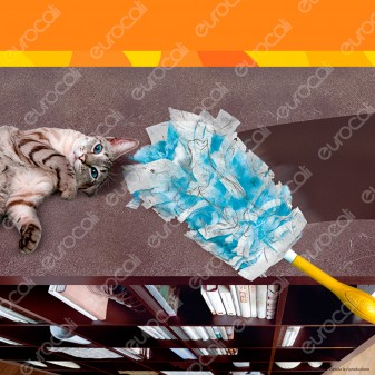 Swiffer Kit Limited Edition Scopa con 8 panni catturapolvere e Manico Duster con 1 Piumino