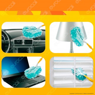 Swiffer Kit Limited Edition Scopa con 8 panni catturapolvere e Manico Duster con 1 Piumino