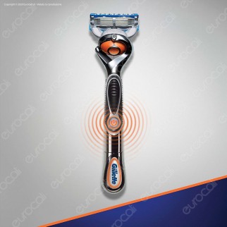 Gillette Fusion ProGlide Power Chrome Rasoio Da Uomo Con Tecnologia FlexBall