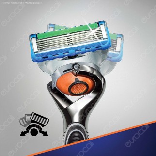 Gillette Fusion ProGlide Power Chrome Rasoio Da Uomo Con Tecnologia FlexBall