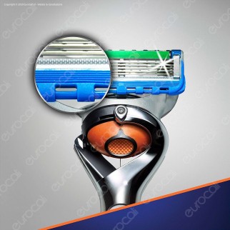 Gillette Fusion ProGlide Power Chrome Rasoio Da Uomo Con Tecnologia FlexBall