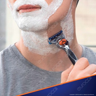 Gillette Fusion ProGlide Power Chrome Rasoio Da Uomo Con Tecnologia FlexBall