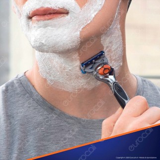 Gillette Fusion ProGlide Power Chrome Rasoio Da Uomo Con Tecnologia FlexBall