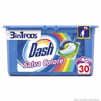 Dash 3in1 Pods Salva Colore Detersivo in Capsule - Confezione da 90 Pastiglie