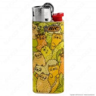 Bic Mini J25 Piccolo Fantasia Doodle Cats - Box da 50 Accendini