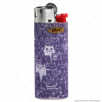 Bic Mini J25 Piccolo Fantasia Doodle Cats - Box da 50 Accendini