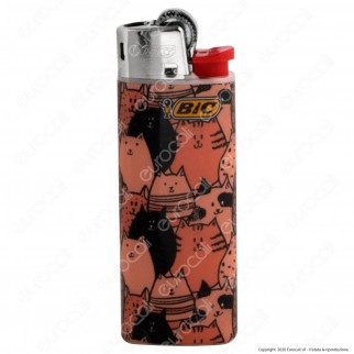 Bic Mini J25 Piccolo Fantasia Doodle Cats - Box da 50 Accendini