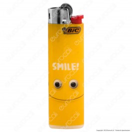 Bic Slim J23 Medio Fantasia Yellow Mouths - 5 Accendini