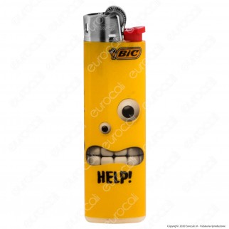 Bic Slim J23 Medio Fantasia Yellow Mouths - 5 Accendini