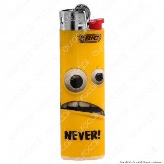 Bic Slim J23 Medio Fantasia Yellow Mouths - 5 Accendini