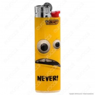 Bic Slim J23 Medio Fantasia Yellow Mouths - 5 Accendini