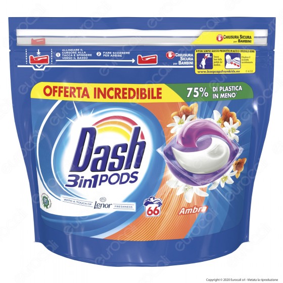 Dash 3in1 Pods con Lenor Detersivo in Capsule per Lavatrice al Dash 3in1 Pods con Lenor Detersivo in Capsule per Lavatrice al