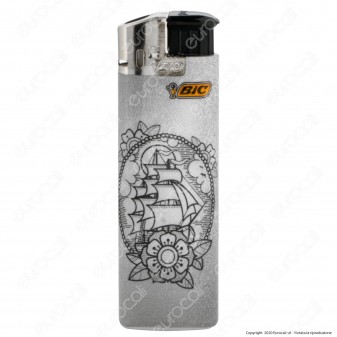 Bic Maxi J38 Elettronico Grande Fantasia Tattoo - Box da 50 Accendini