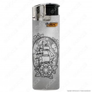 Bic Maxi J38 Elettronico Grande Fantasia Tattoo - Box da 50 Accendini