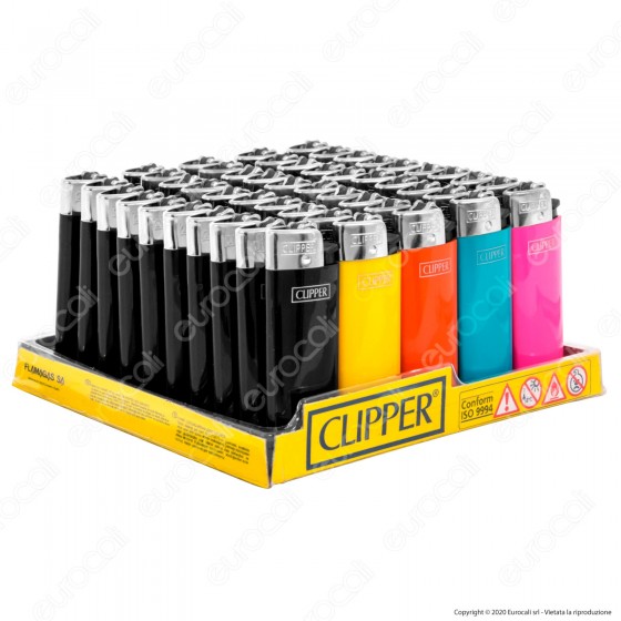 Clipper Classic Micro Colorato - Box da 50 Accendini Clipper Classic Micro Colorato - Box da 50 Accendini