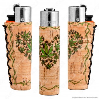 Clipper Large con Rivestimento in Sughero Fantasia Heart Leaf - 1