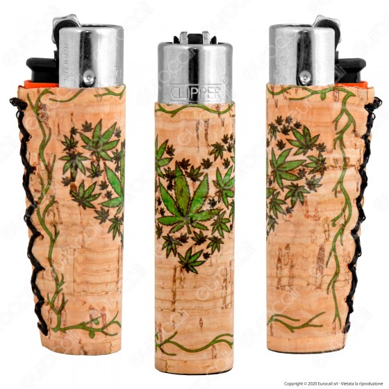 Clipper Large con Rivestimento in Sughero Fantasia Heart Leaf - 1 Clipper Large con Rivestimento in Sughero Fantasia Heart Leaf - 1