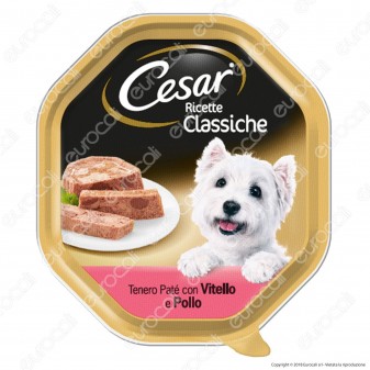 Cesar Ricette Classiche Cibo per Cani con Vitello e Pollo - 14