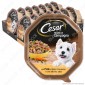 Cesar Ricette di Campagna Cibo per Cani con Pollo e Misto Verdurine in Salsa - 14 Vaschette da 150g