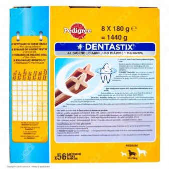 Pedigree Dentastix Medium per l'igiene orale del cane - Confezione da