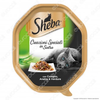 Sheba Creazioni Speciali in Salsa Cibo per Gatti con Coniglio, Anatra