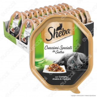 Sheba Creazioni Speciali in Salsa Cibo per Gatti con Coniglio, Anatra